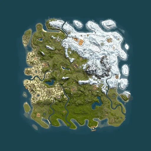 Rust map seed 1879539203, 5500x5500m top-down preview