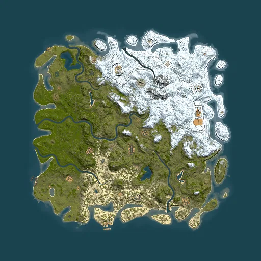 Rust map seed 681142074, 6000x6000m top-down preview