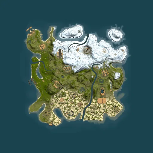 Rust map seed 777223850, 3500x3500m top-down preview