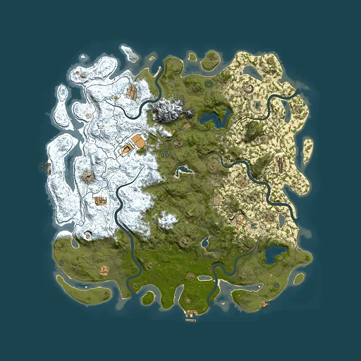 Rust map seed 86372785, 5500x5500m top-down preview