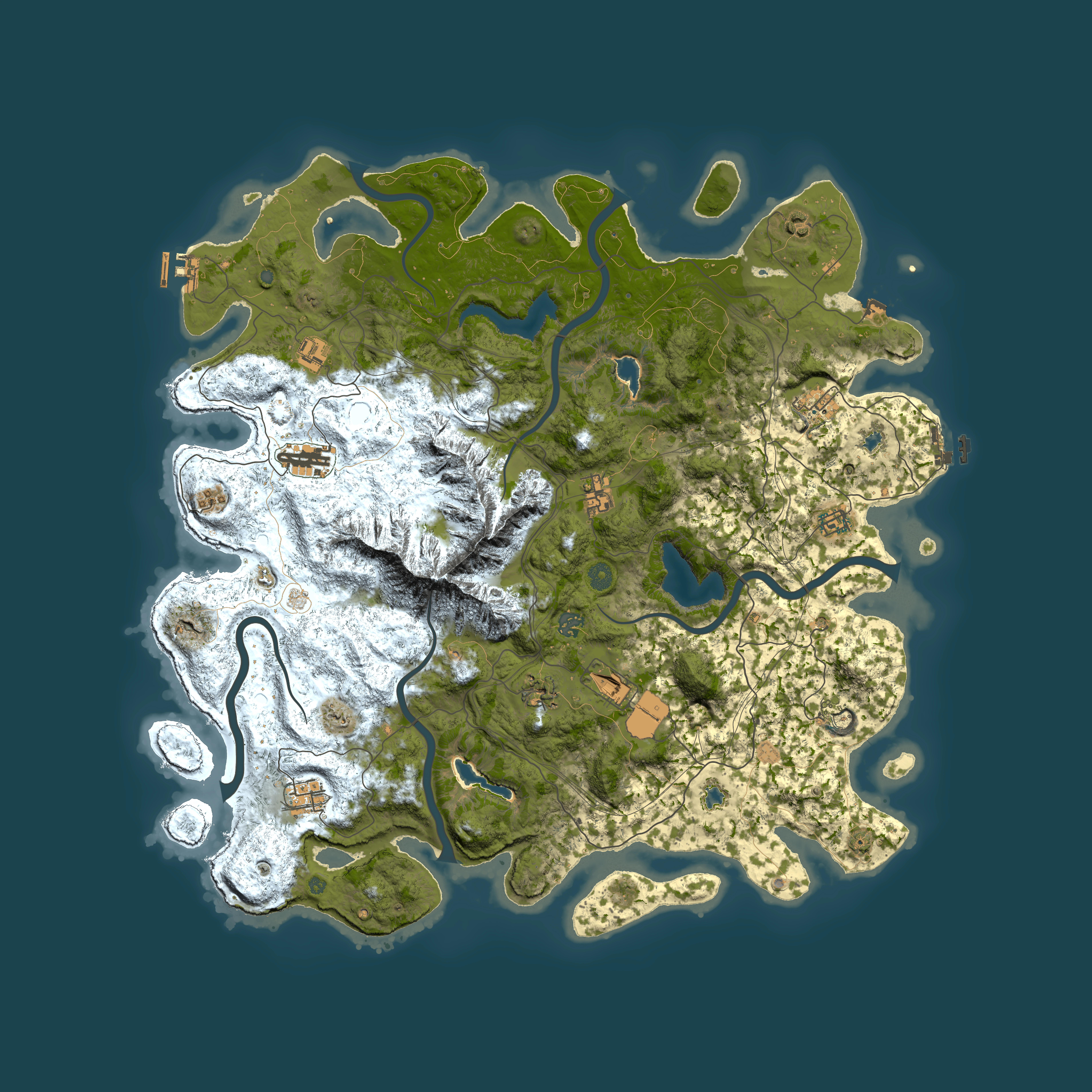 Full top-down render of Rust map seed 1799335730, 5000x5000m