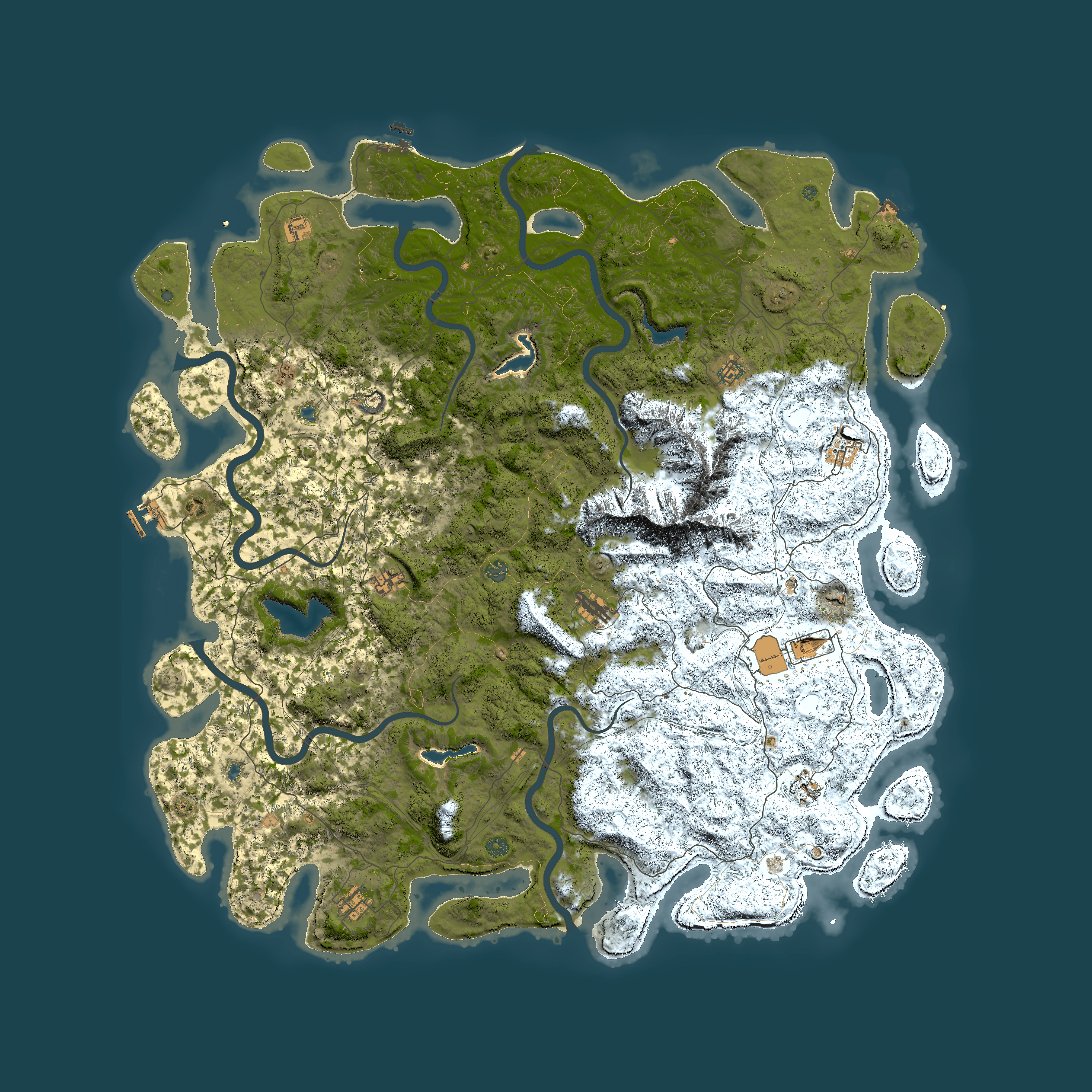 Full top-down render of Rust map seed 549479392, 6000x6000m