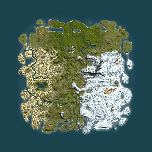 Rust map seed 549479392, 6000x6000m top-down preview