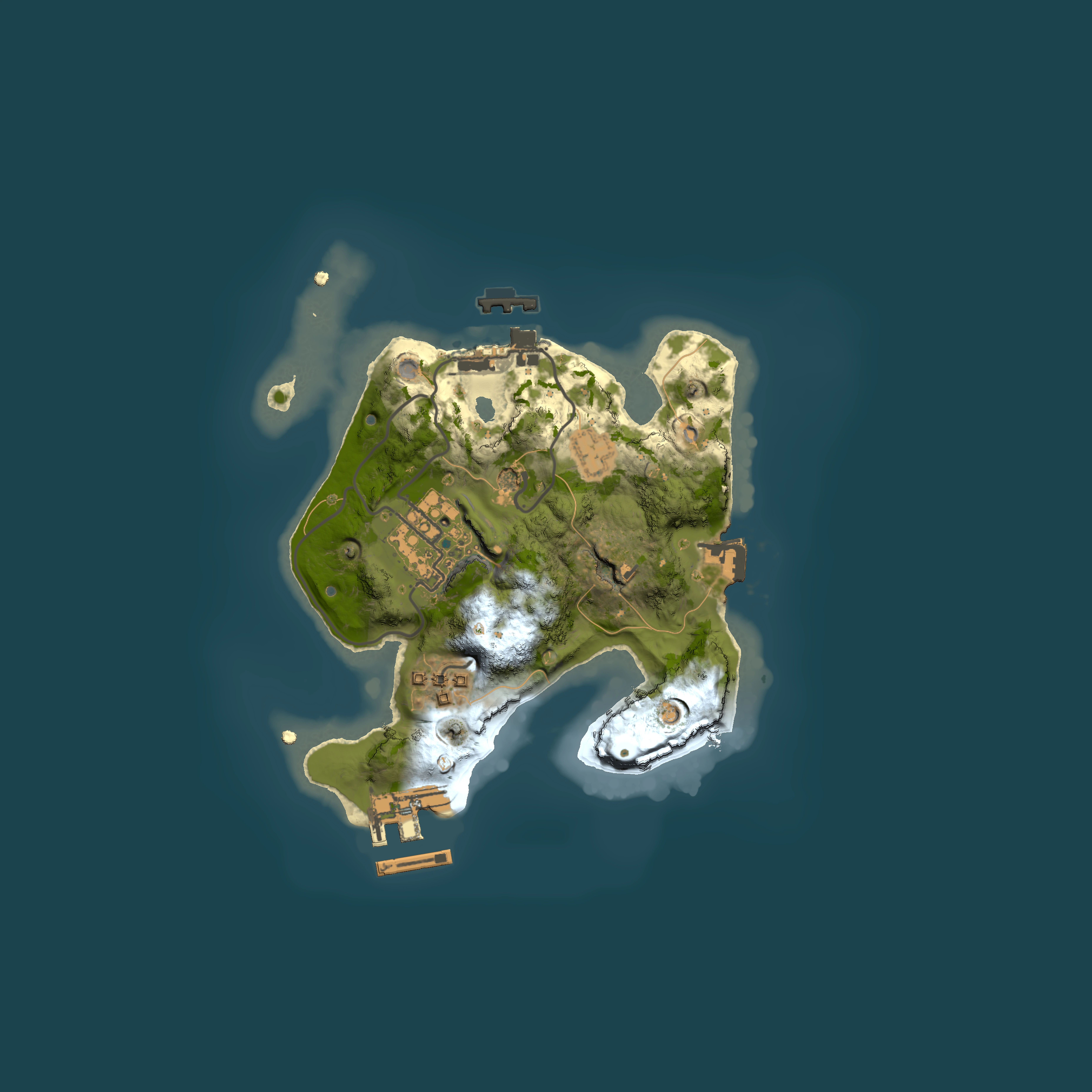 Full top-down render of Rust map seed 2139185071, 2000x2000m