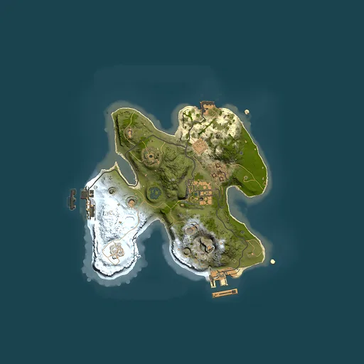 Rust map seed 77805058, 2000x2000m top-down preview