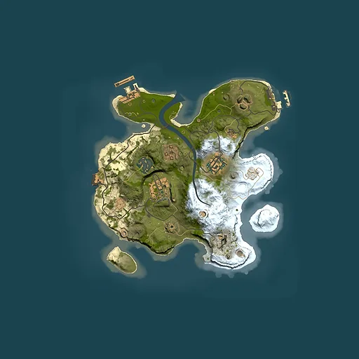 Rust map seed 1368661482, 2500x2500m top-down preview