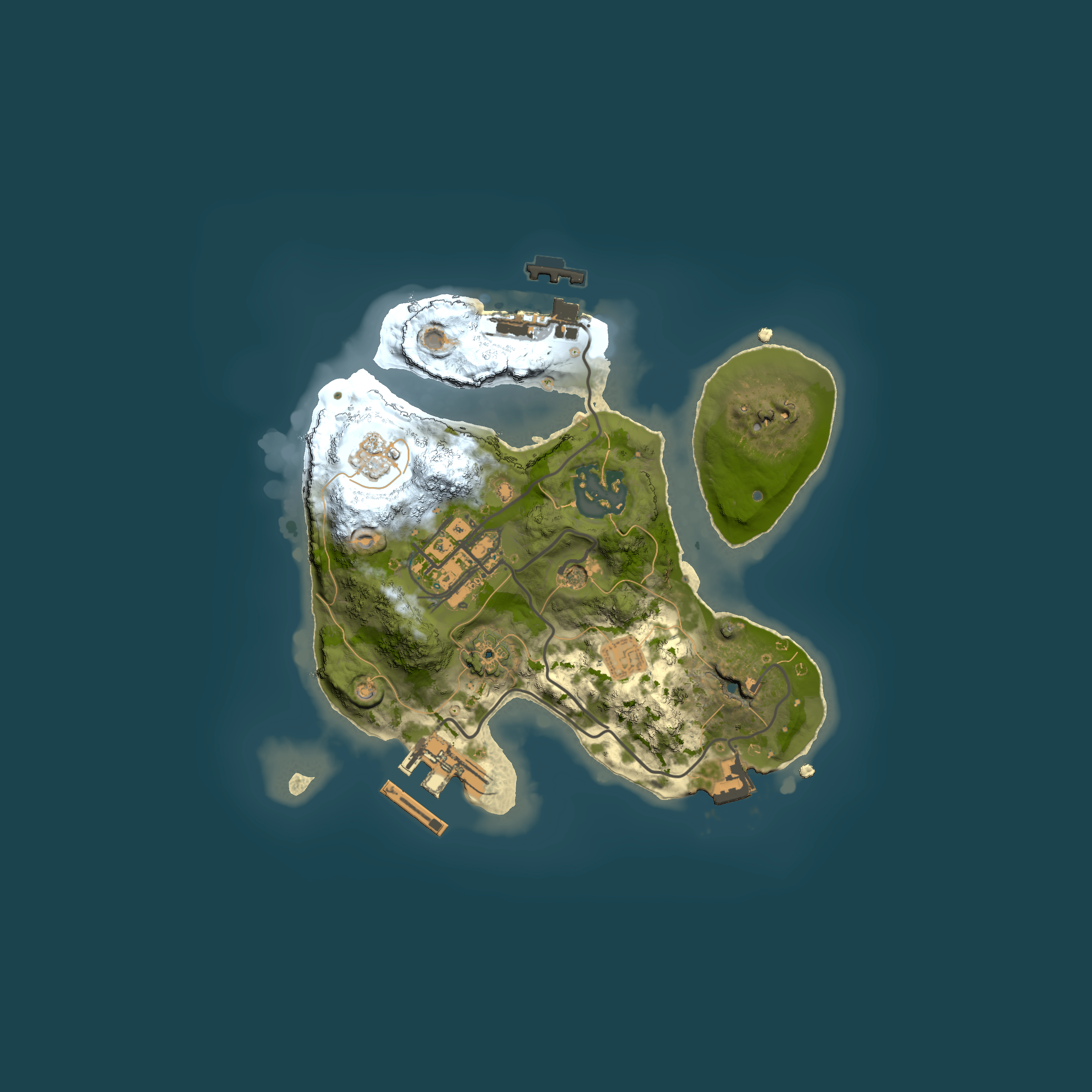 Full top-down render of Rust map seed 1195753793, 2000x2000m