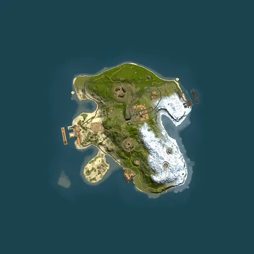 Rust map seed 709057020, 2000x2000m top-down preview