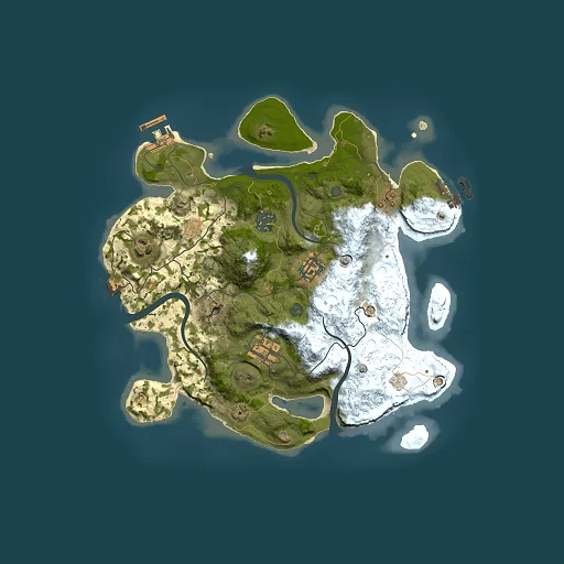 Rust map seed 1998385813, 3000x3000m top-down preview