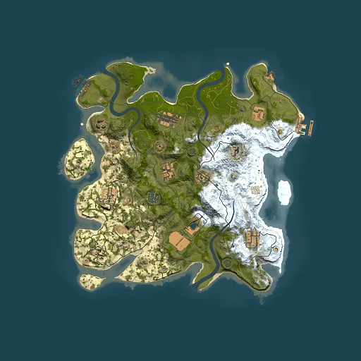 Rust map seed 751915914, 3500x3500m top-down preview