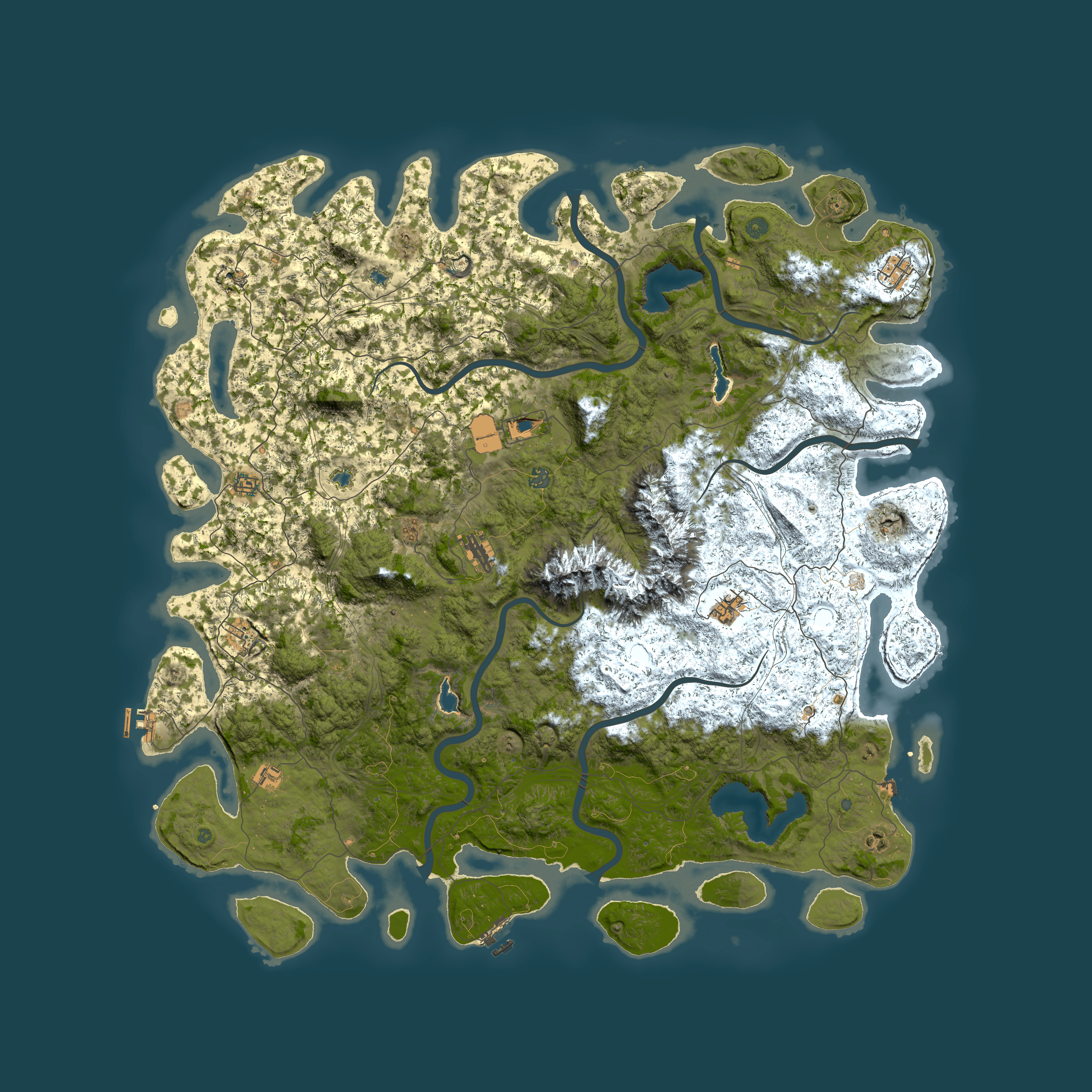Full top-down render of Rust map seed 1832908751, 6000x6000m