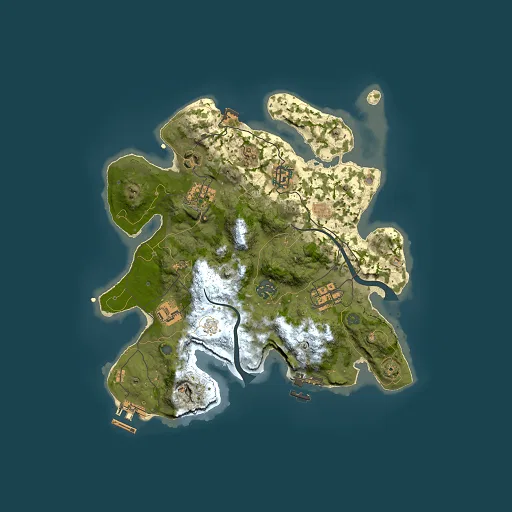 Rust map seed 1546749660, 3000x3000m top-down preview