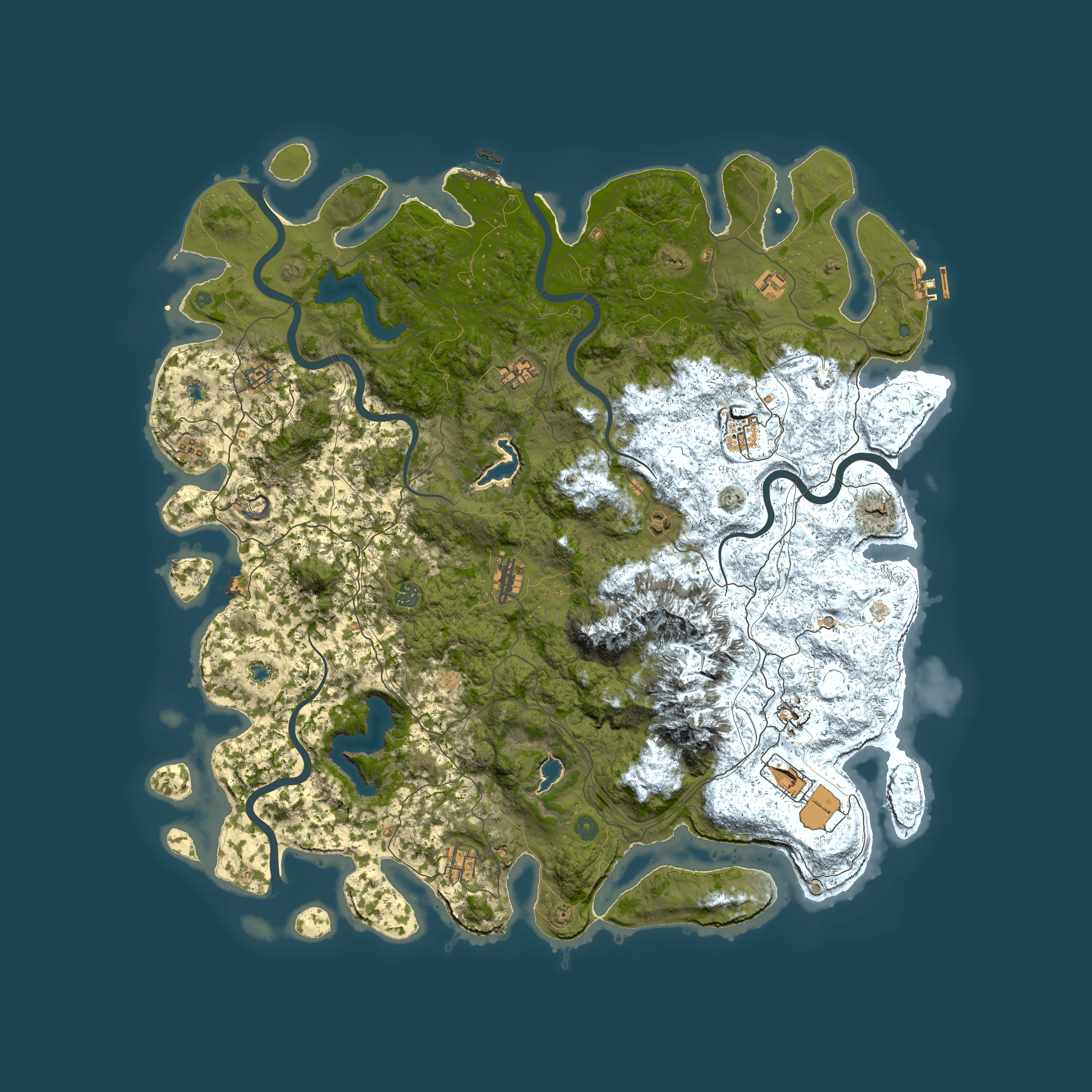 Full top-down render of Rust map seed 1090384772, 5500x5500m