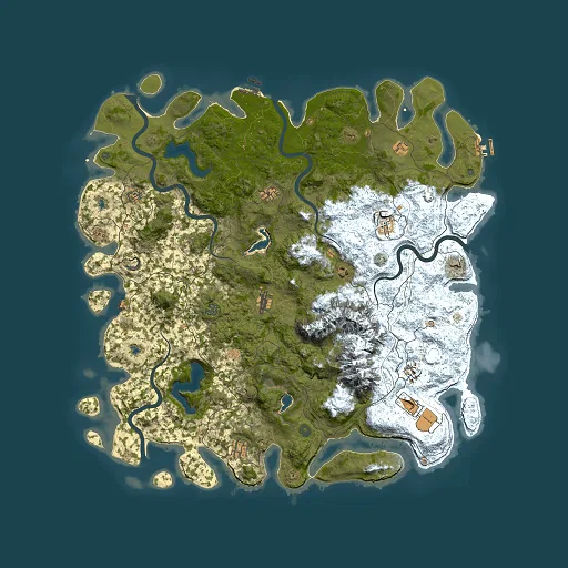 Rust map seed 1090384772, 5500x5500m top-down preview