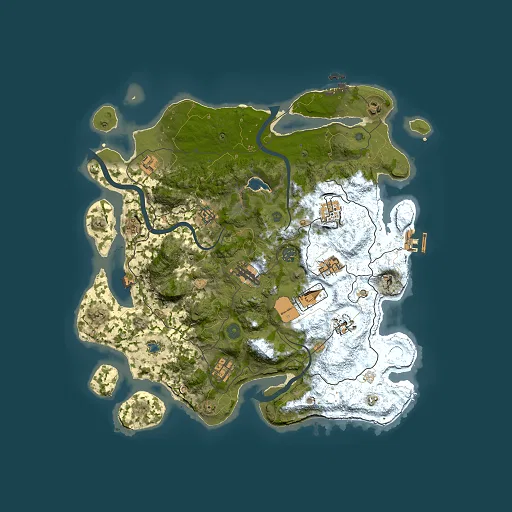 Rust map seed 751088861, 4000x4000m top-down preview