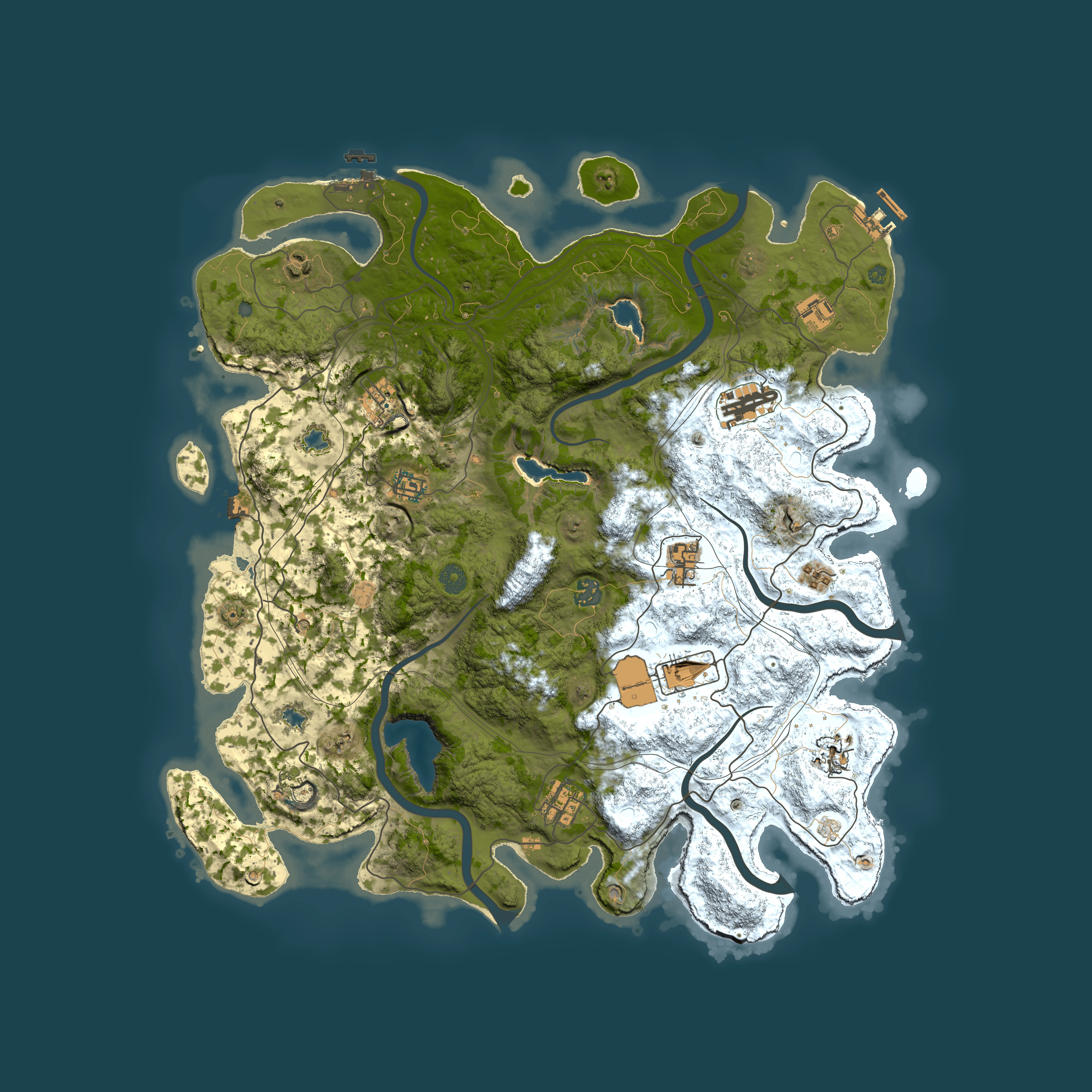 Full top-down render of Rust map seed 372127380, 4500x4500m