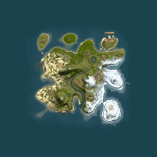 Rust map seed 640493119, 2500x2500m top-down preview