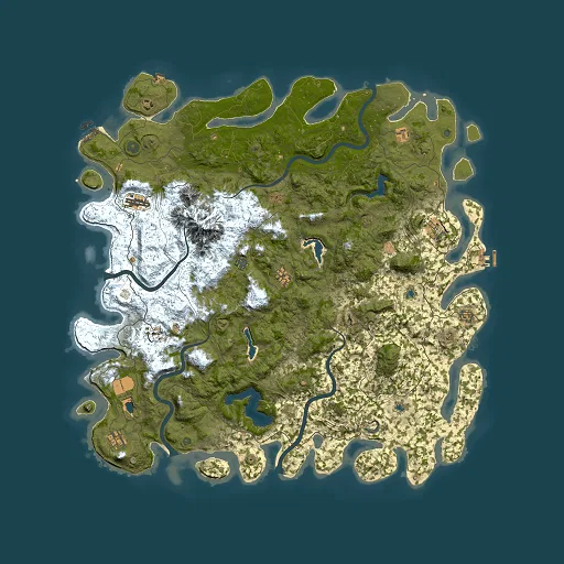 Rust map seed 1340960567, 5500x5500m top-down preview