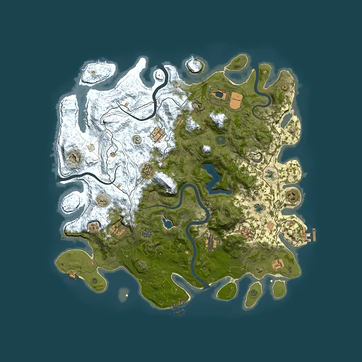 Rust map seed 2019244760, 4500x4500m top-down preview