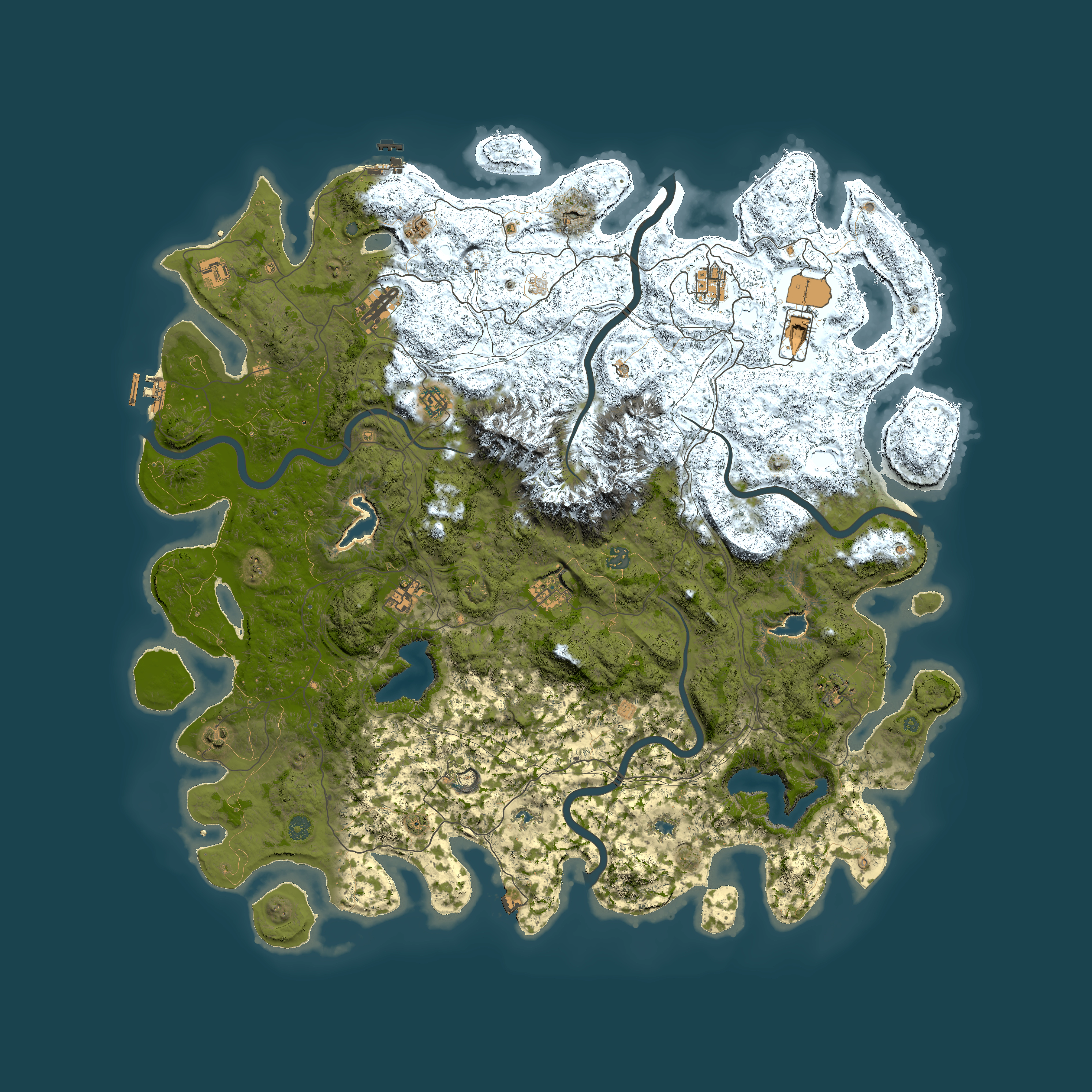 Full top-down render of Rust map seed 1350302912, 5500x5500m