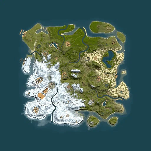 Rust map seed 1603470859, 4500x4500m top-down preview