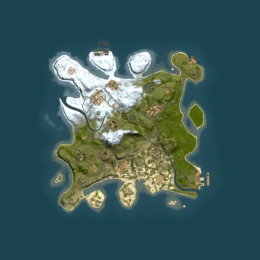 Rust map seed 306866941, 3000x3000m top-down preview