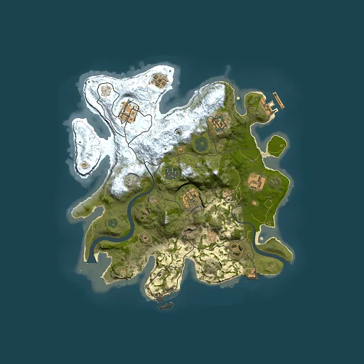 Rust map seed 343278698, 3000x3000m top-down preview