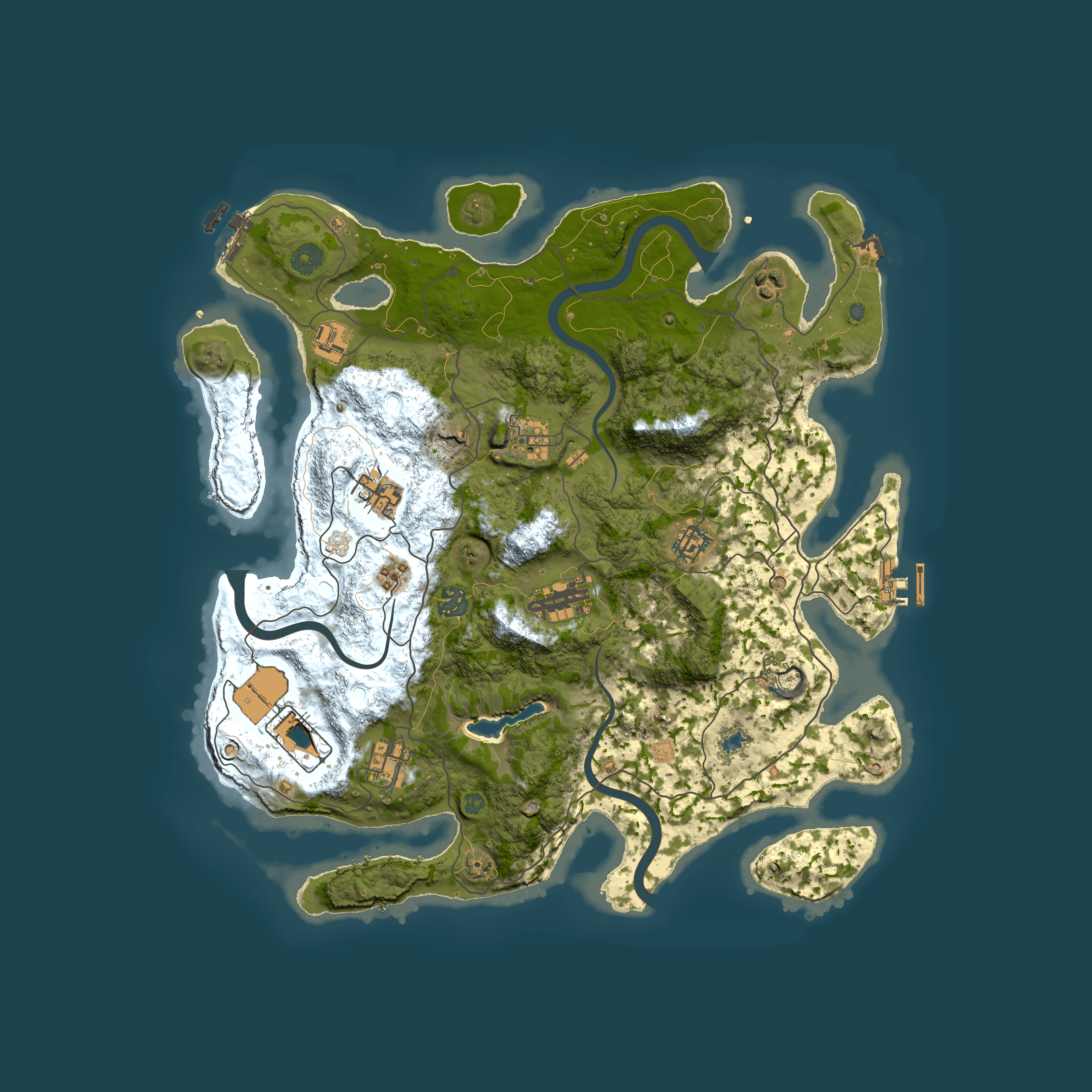 Full top-down render of Rust map seed 774687074, 4000x4000m
