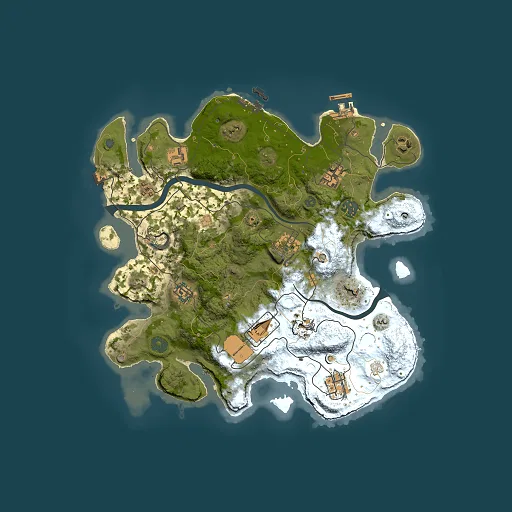Rust map seed 1768696516, 3500x3500m top-down preview