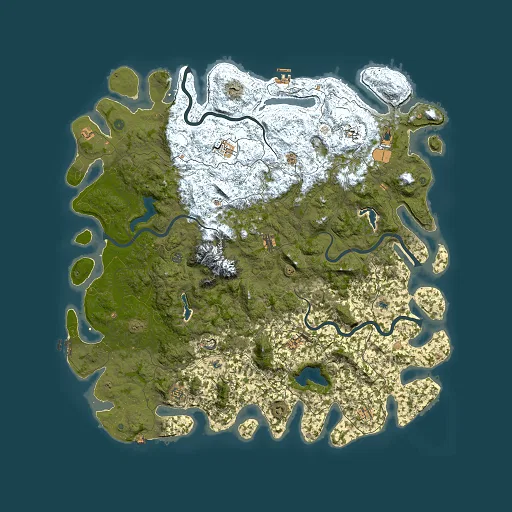 Rust map seed 2017502191, 6000x6000m top-down preview