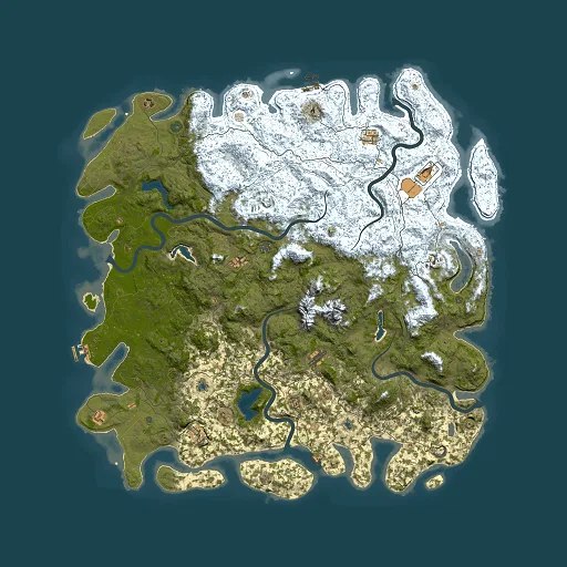 Rust map seed 828689641, 6000x6000m top-down preview
