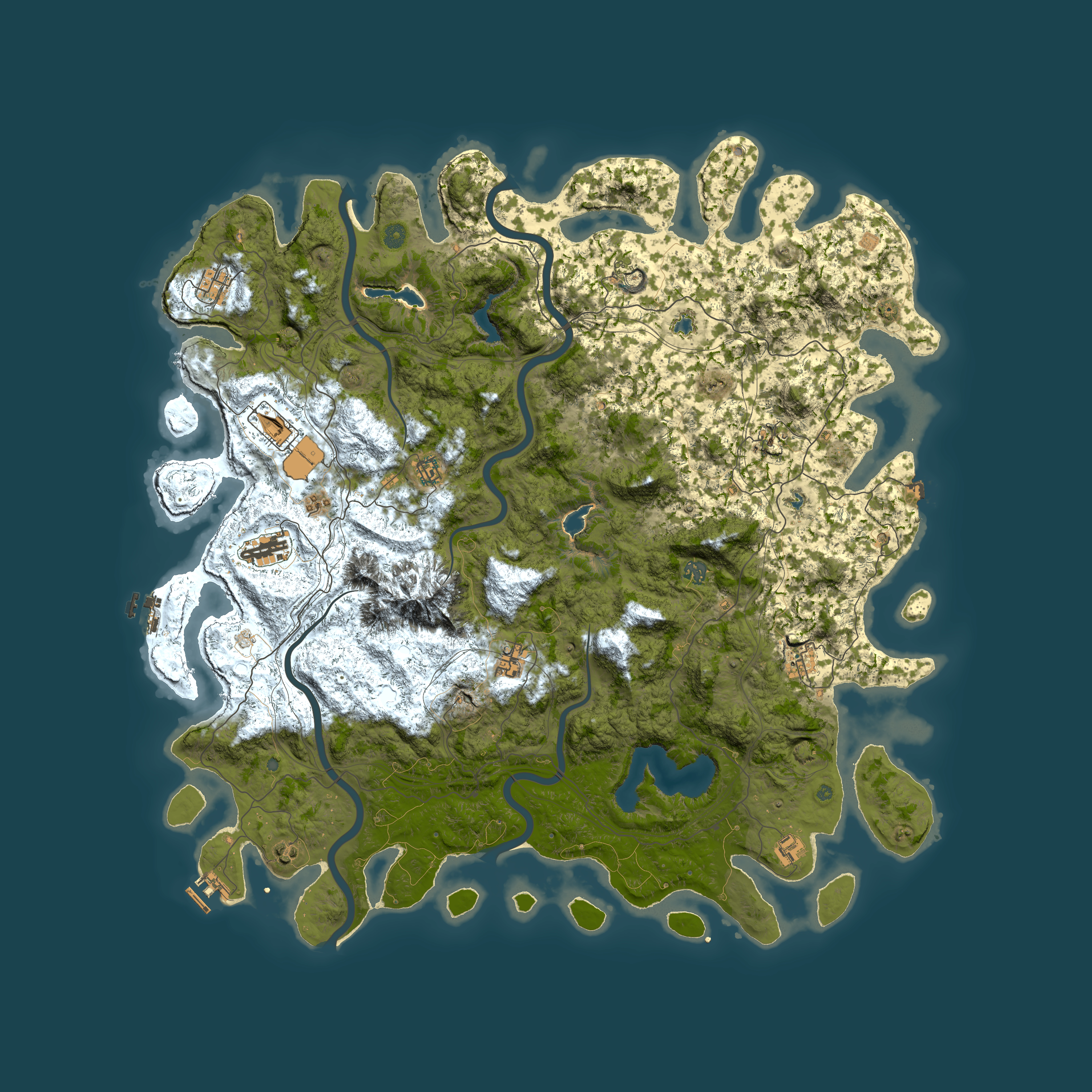 Full top-down render of Rust map seed 1274098047, 5500x5500m