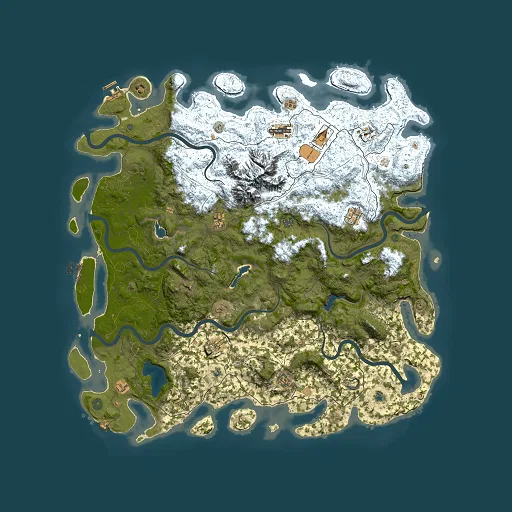 Rust map seed 476030193, 5500x5500m top-down preview