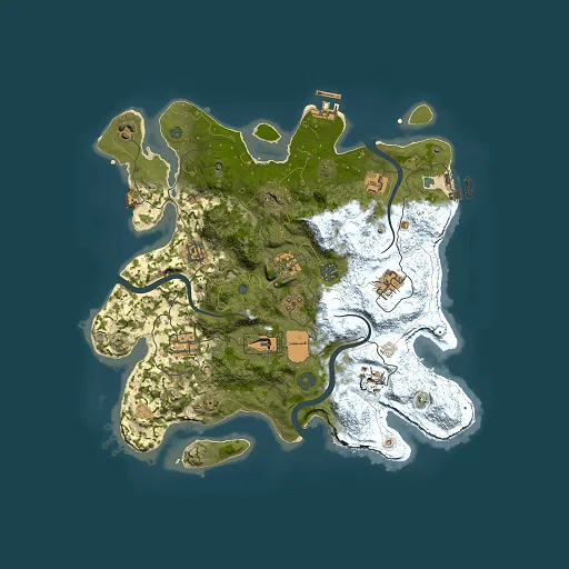 Rust map seed 979358925, 3500x3500m top-down preview