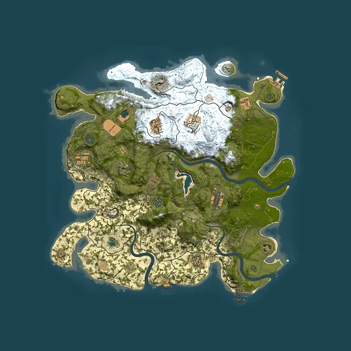 Rust map seed 1933908647, 4000x4000m top-down preview