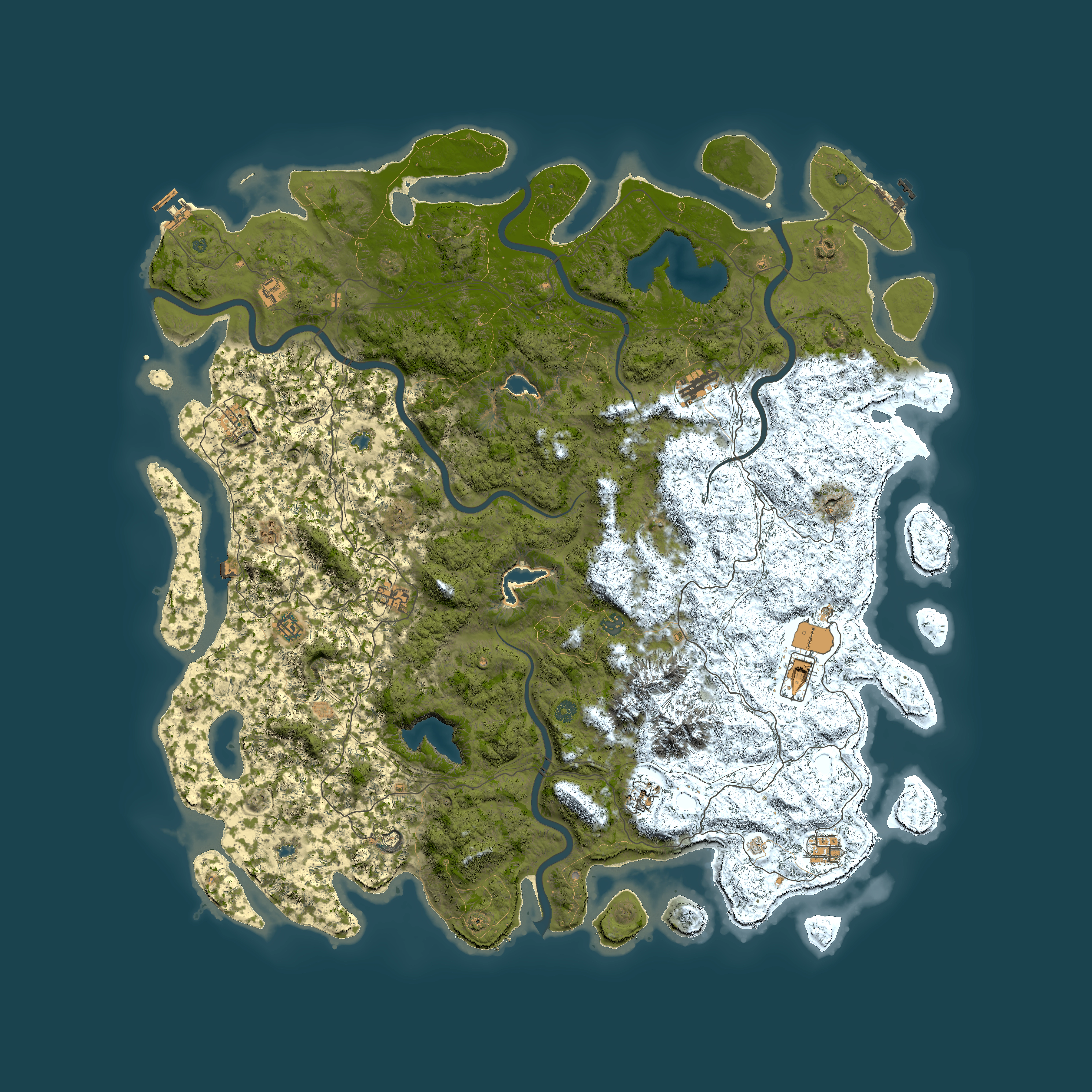 Full top-down render of Rust map seed 1713936505, 6000x6000m