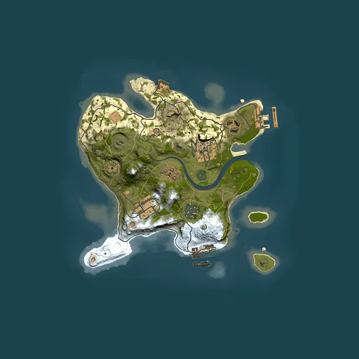 Rust map seed 1888660913, 2500x2500m top-down preview