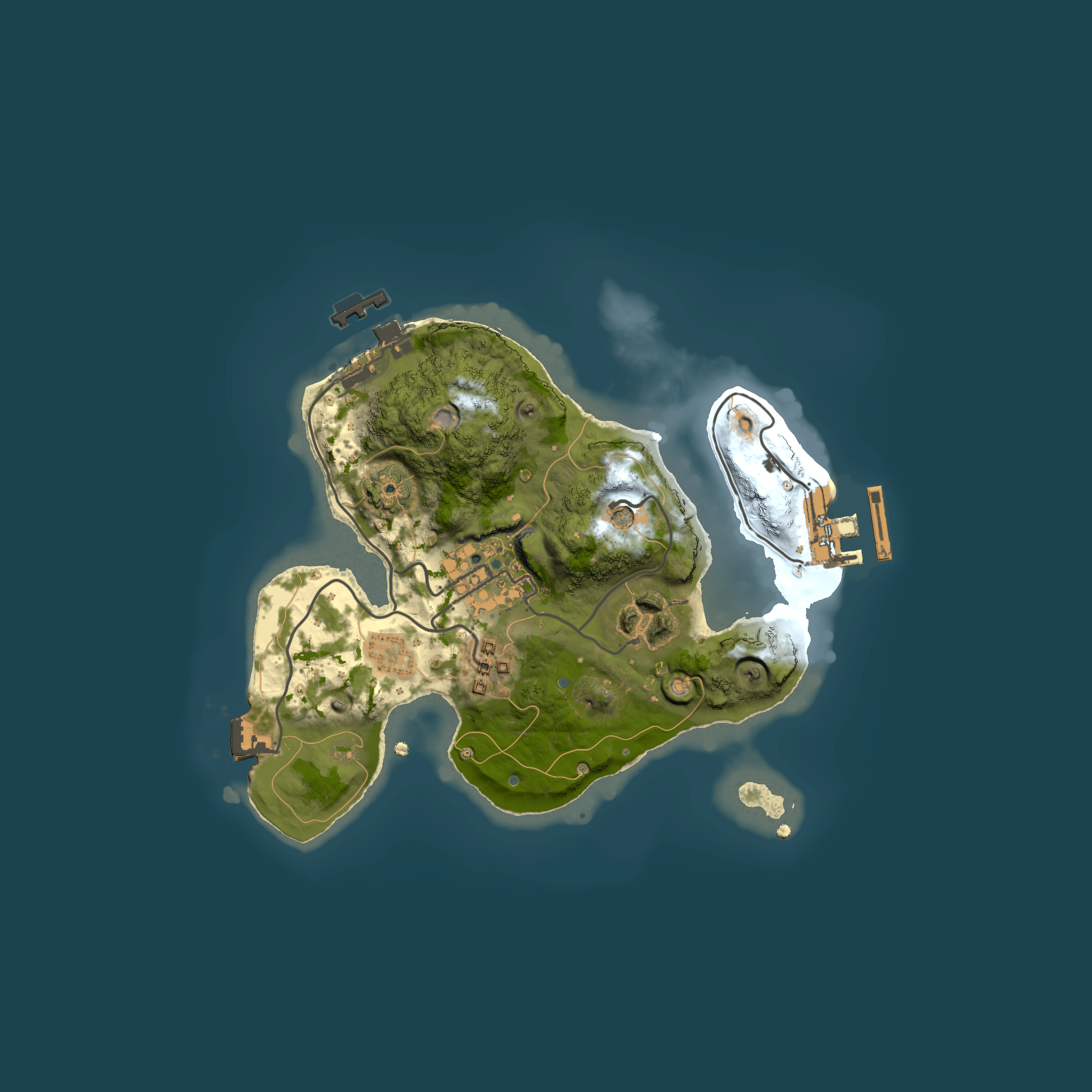 Full top-down render of Rust map seed 526071745, 2000x2000m