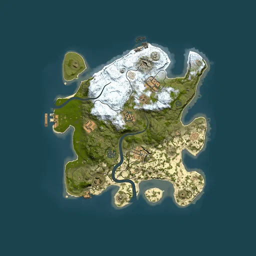 Rust map seed 283696954, 3000x3000m top-down preview