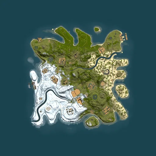 Rust map seed 1270901006, 3500x3500m top-down preview