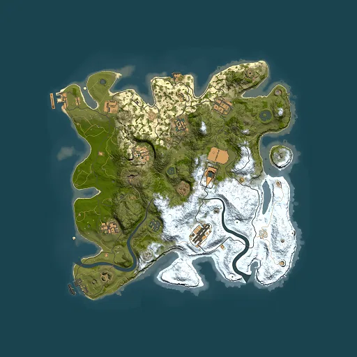 Rust map seed 806920837, 3500x3500m top-down preview