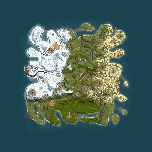 Rust map seed 1925692743, 4000x4000m top-down preview