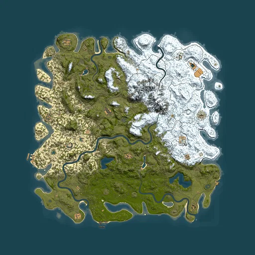 Rust map seed 588718140, 6000x6000m top-down preview
