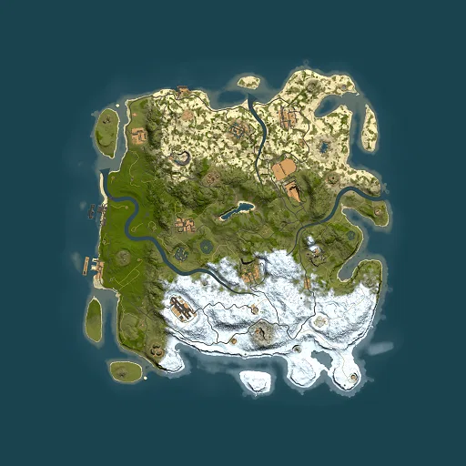 Rust map seed 862069367, 4000x4000m top-down preview