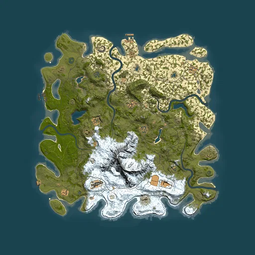 Rust map seed 1209458903, 5000x5000m top-down preview