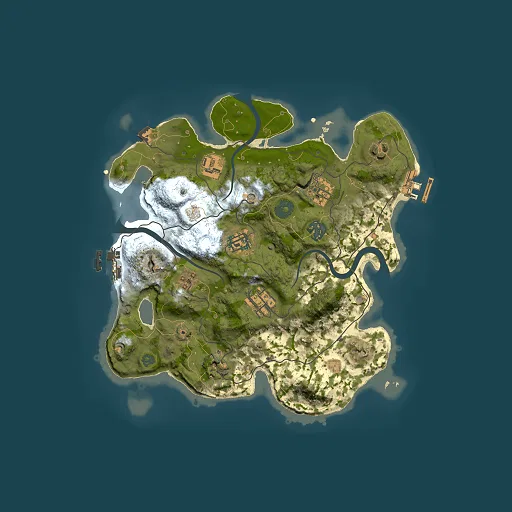 Rust map seed 1128293728, 3000x3000m top-down preview
