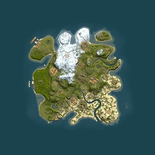 Rust map seed 940998871, 3000x3000m top-down preview