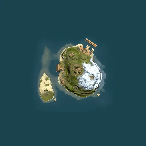 Rust map seed 23445390, 1500x1500m top-down preview