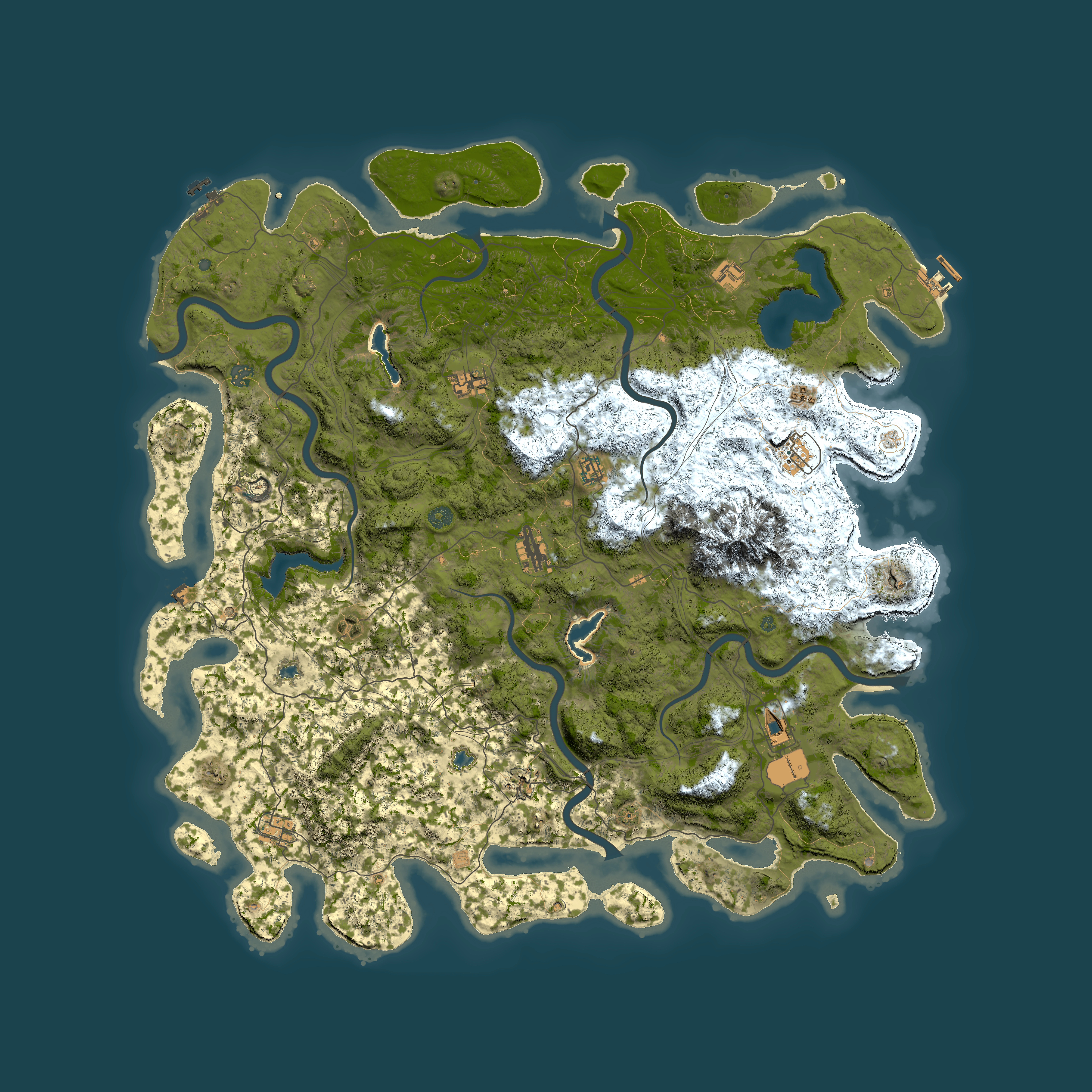 Full top-down render of Rust map seed 1979899934, 5500x5500m