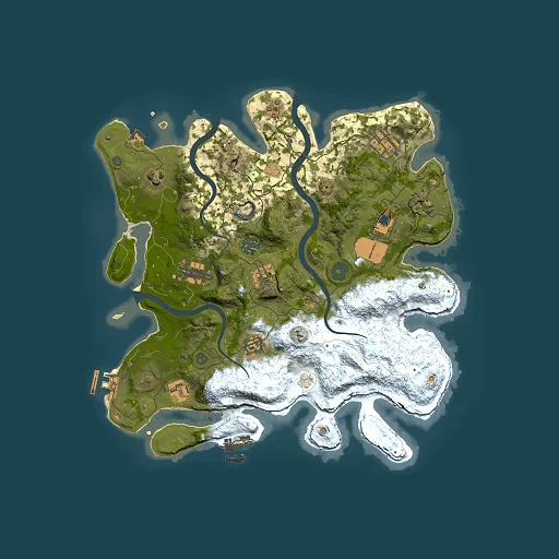 Rust map seed 1579058626, 3500x3500m top-down preview